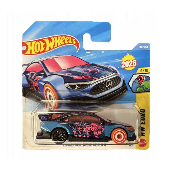 Hot Wheels kisautó, Mercedes-Benz CLA Hw, többszínű, 1:64 méretarány – 2026-os modell