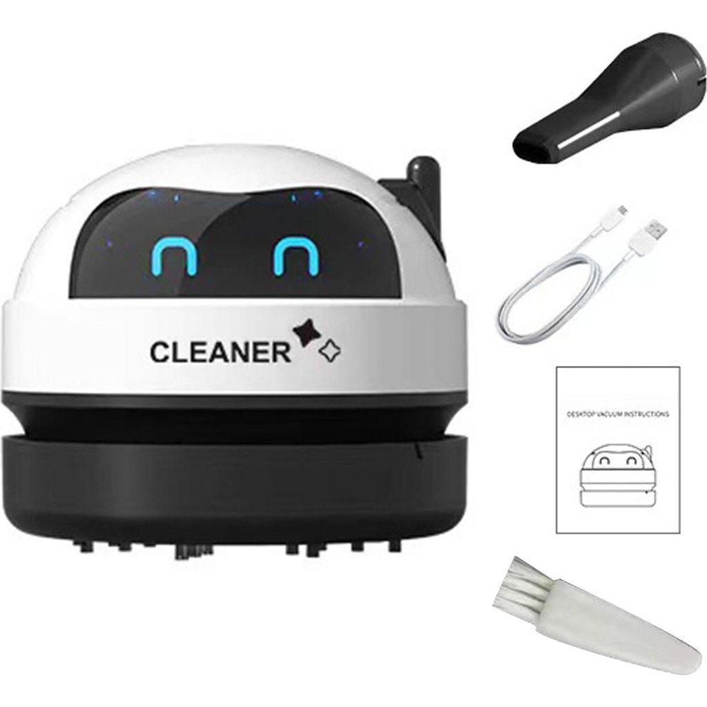 Aspirator mini portabil robot, putere mare, plastic, 8.5x7cm