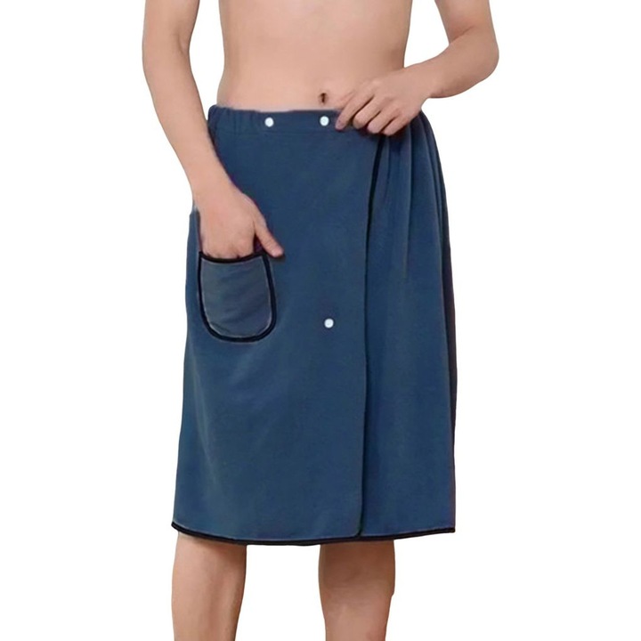 Férfi törölköző szoknya korall fleece nedvszívó állítható korall 100x70cm
