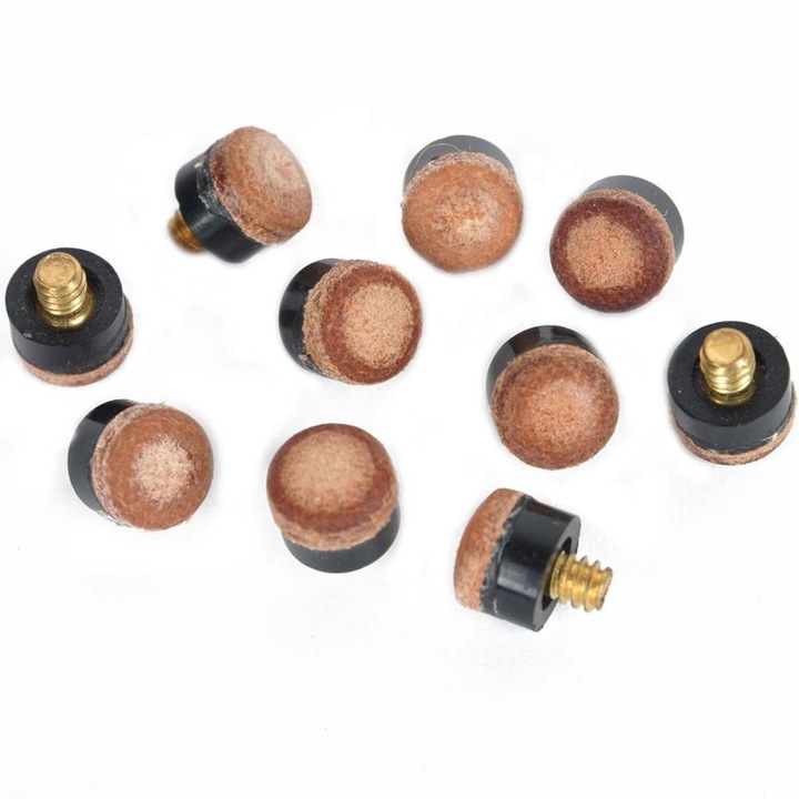 Set 10 varfuri tac biliard 10mm
