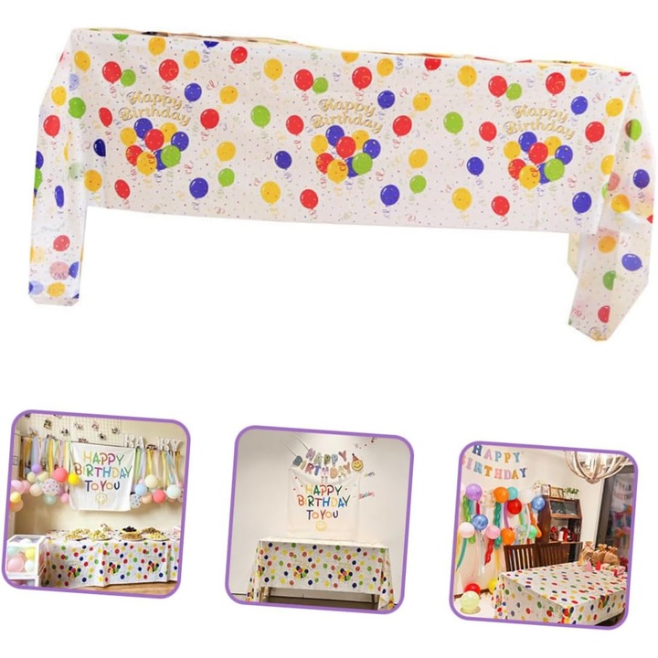 Terítő, 137x274cm, többszínű, 5 darabos szett