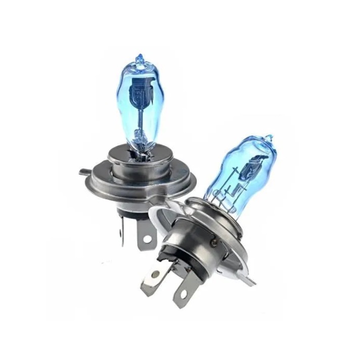 Autó izzók H4 12V 100W 90W xenon fehér szett 2 db