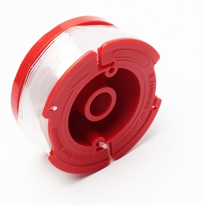 Set 3 tamburi nylon transparent 1.65mm 9.144m capac rosu arc 37mm pentru motocoasa Craftsman