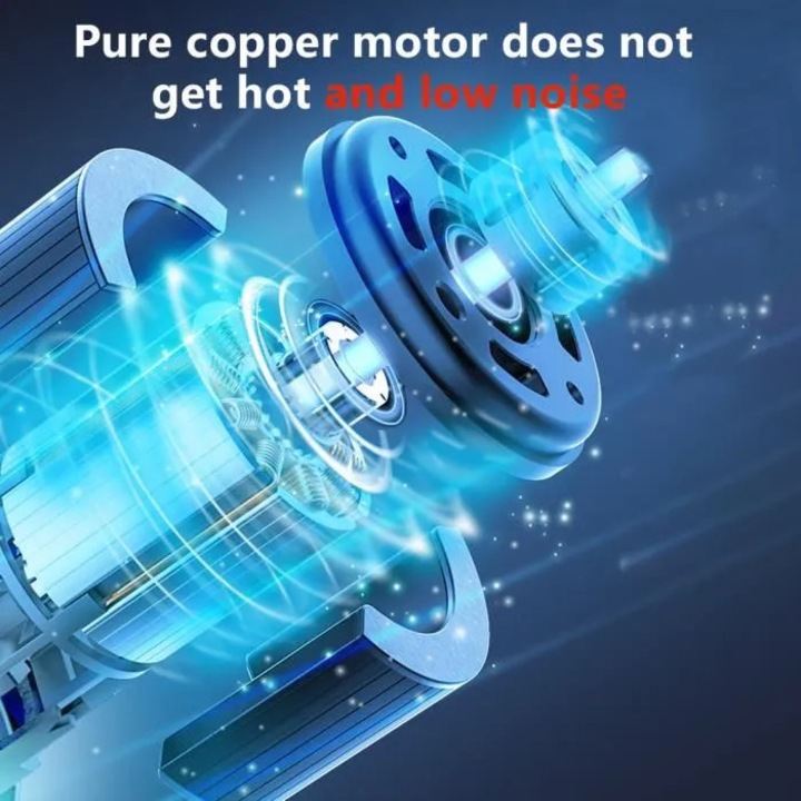 Compresor auto portabil 12V, design compact, negru