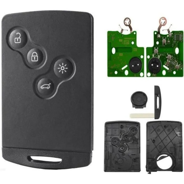 Cheie electronica 4 butoane, transponder ID46, frecventa 434 MHz, lame VA2, inclusa baterie