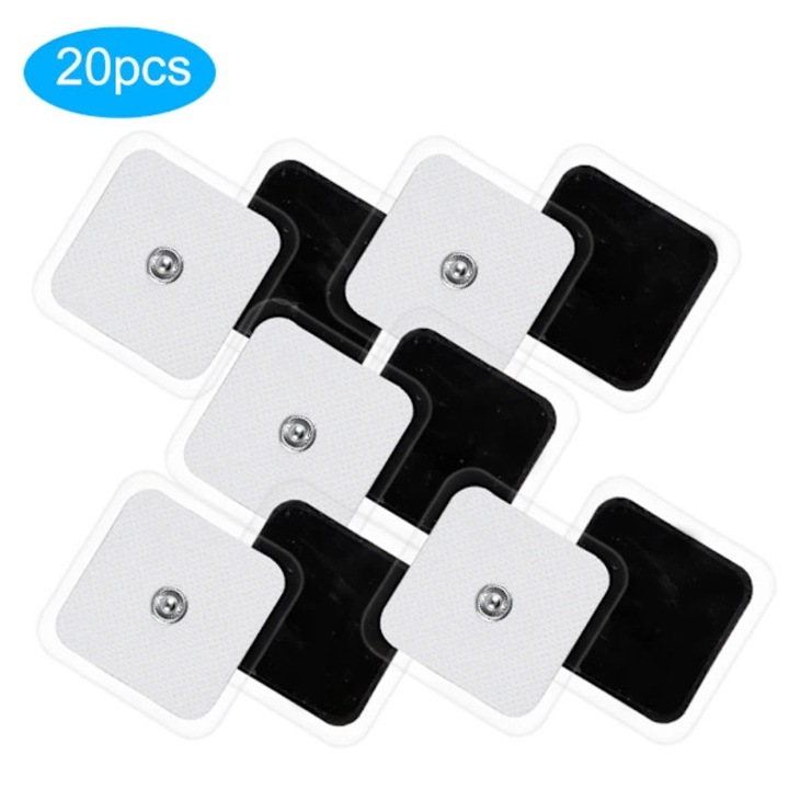 Set 20 Electrozi Autoadezivi 5x5cm pentru Fizioterapie Multicolor