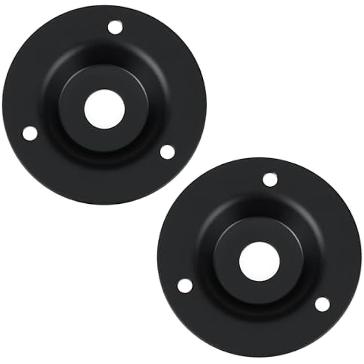 Placa montaj rotund 1/4 inch set 2 buc otel 49x9.4x3.2mm
