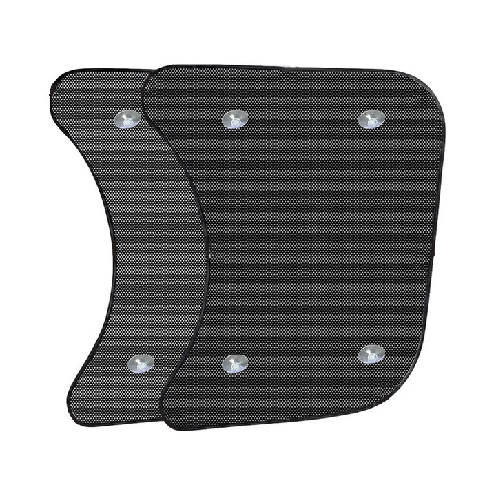 Set 2 parasolare auto, 60x55cm, plasa, negru
