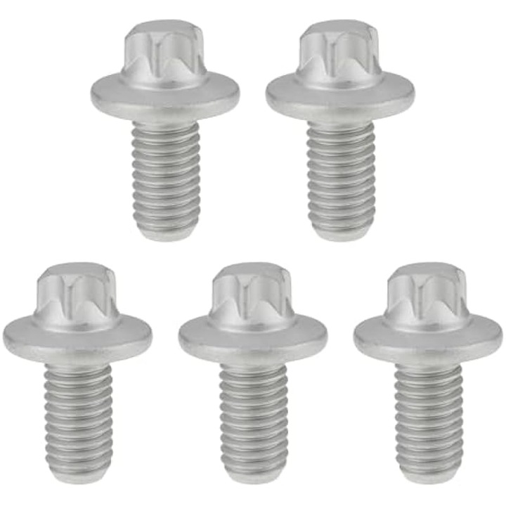 5 db torx E10 M8x16mm nagy teherbírású csavar készlet, fekete