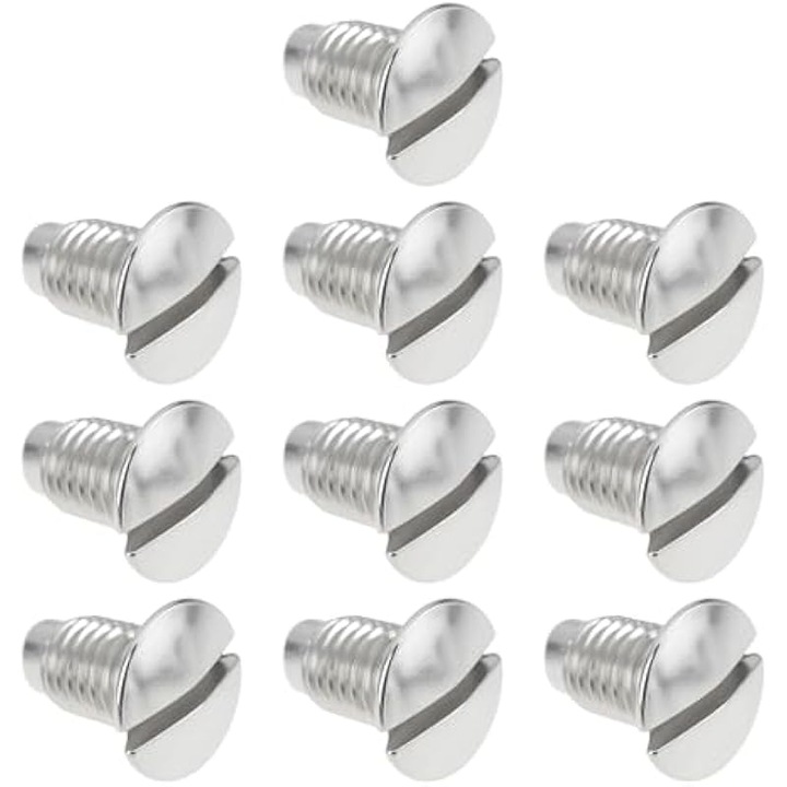 10 db fém csavar készlet M4 8.5mm varrógépekhez, ezüst