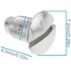 10 db fém csavar készlet M4 8.5mm varrógépekhez, ezüst