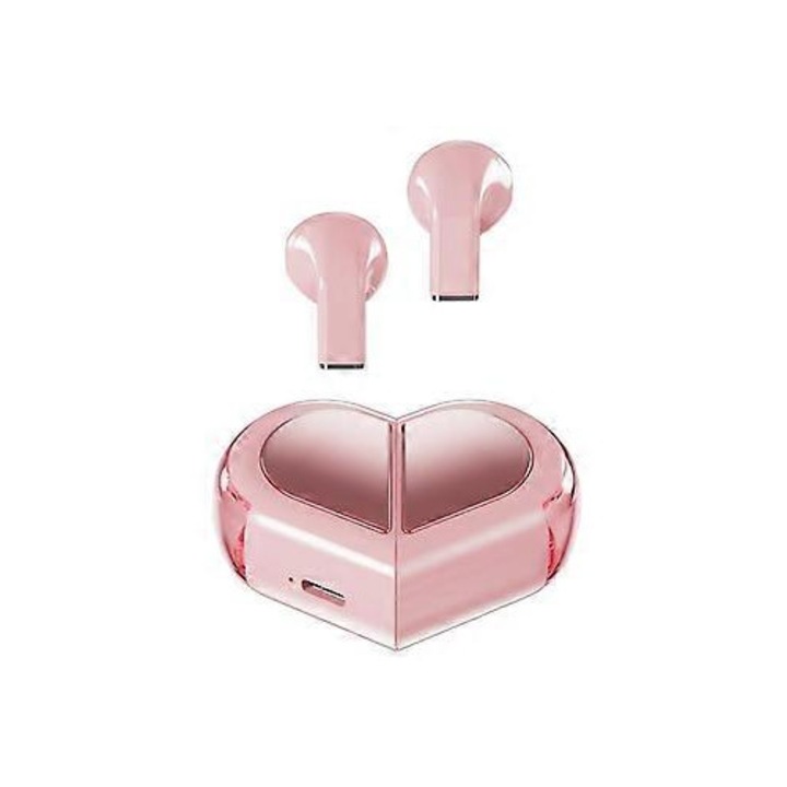 Vezeték nélküli Bluetooth 5.3 fülhallgató, láthatatlan design, Type-C gyors töltés, erőteljes hangzás, kompakt