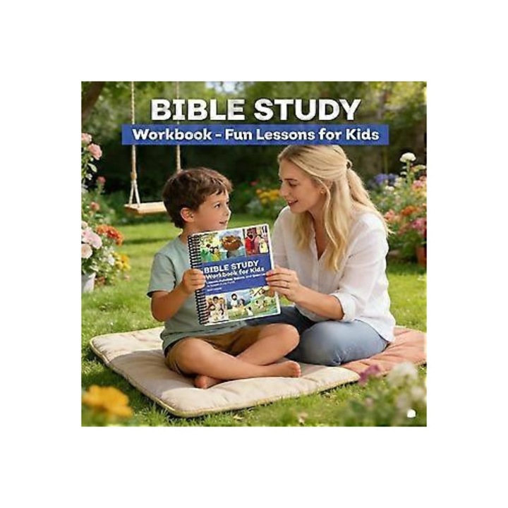 Carte de activitati biblice pentru copii 8-12 ani, studiu interactiv, 52 lectii, multicolor