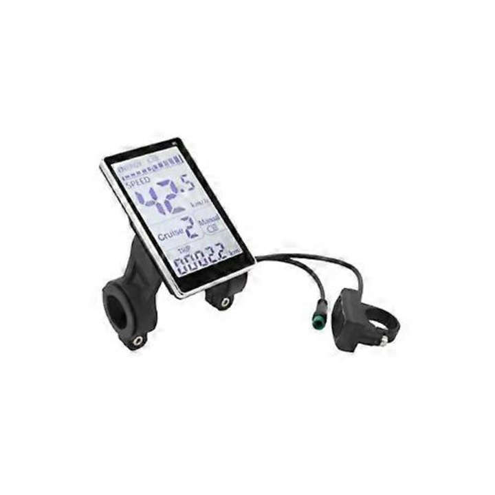 Elektromos kerékpár computer LCD 5 tűs, vízálló, fekete, 31.8x22.2cm