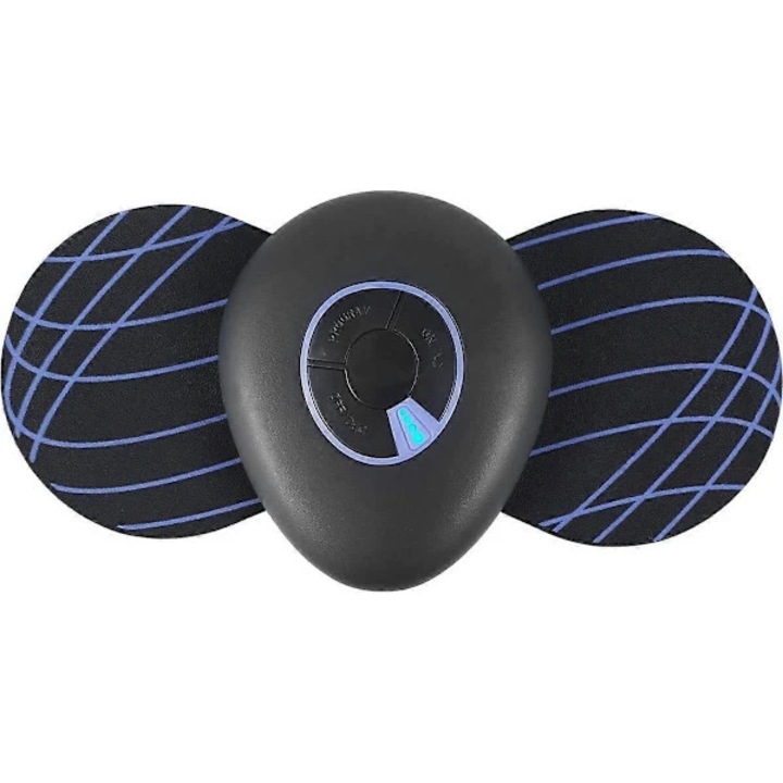 Pad de masaj portabil, mini, USB, 7x6x1.7cm, negru