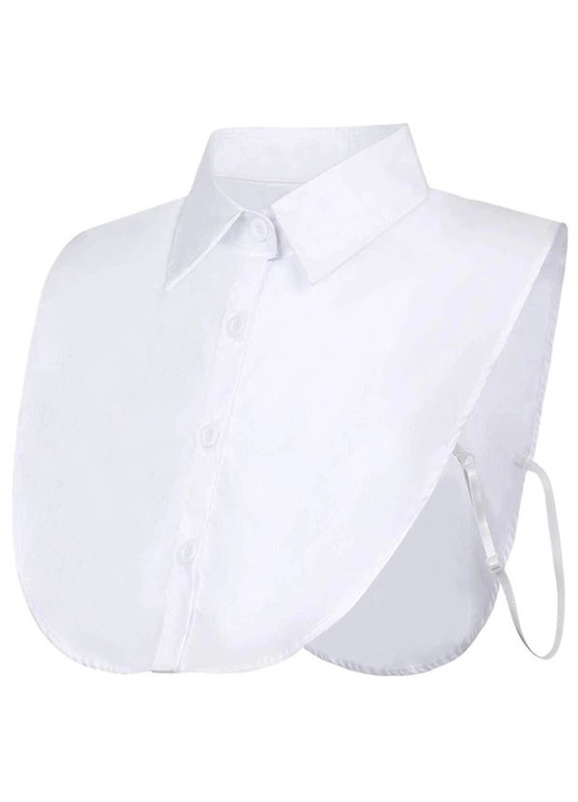2 darab levehető gallér szett, új design, fehér, puha anyag, One Size INTL