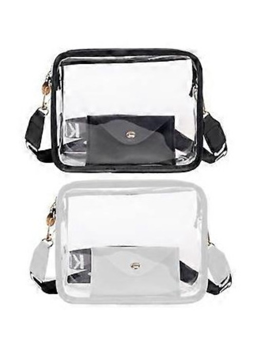 Set 2 genti transparente umar, impermeabile, 18x7x14cm