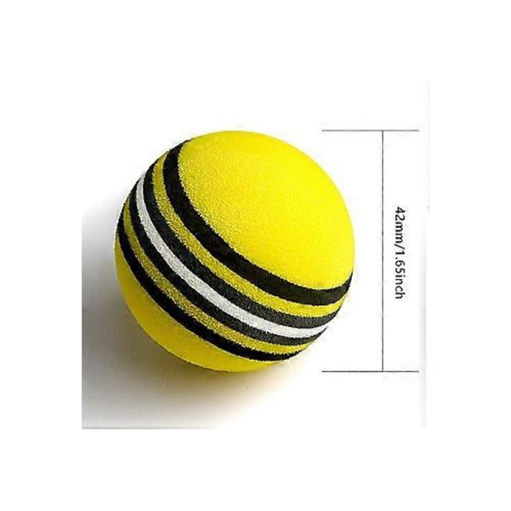 Multiszínű hab golf edzőlabda készlet, 42mm, 30 db