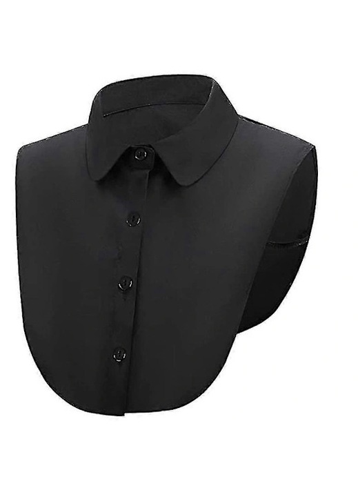 Levehető gallér, fekete, One Size INTL