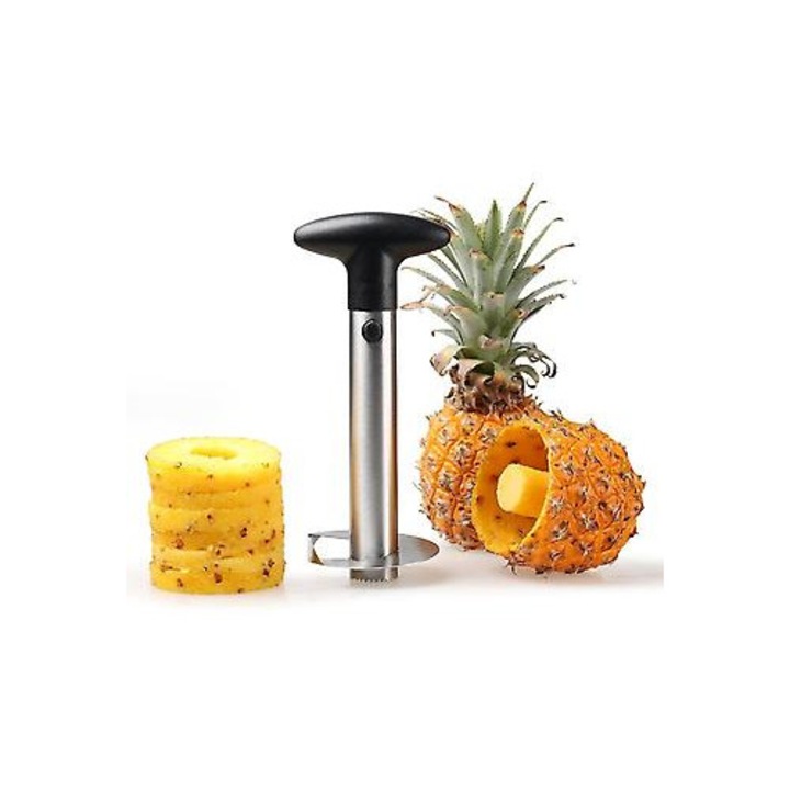 Curatator ananas, nebranduit, otel inoxidabil si PP, 20x5cm