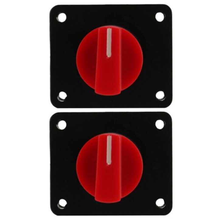 Comutator de deconectare baterie 12V 300A, set 2 buc, negru, mic