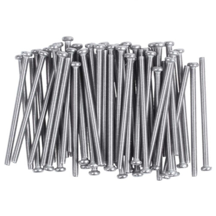 Surub rotund M2.5x40mm inox set 60 buc