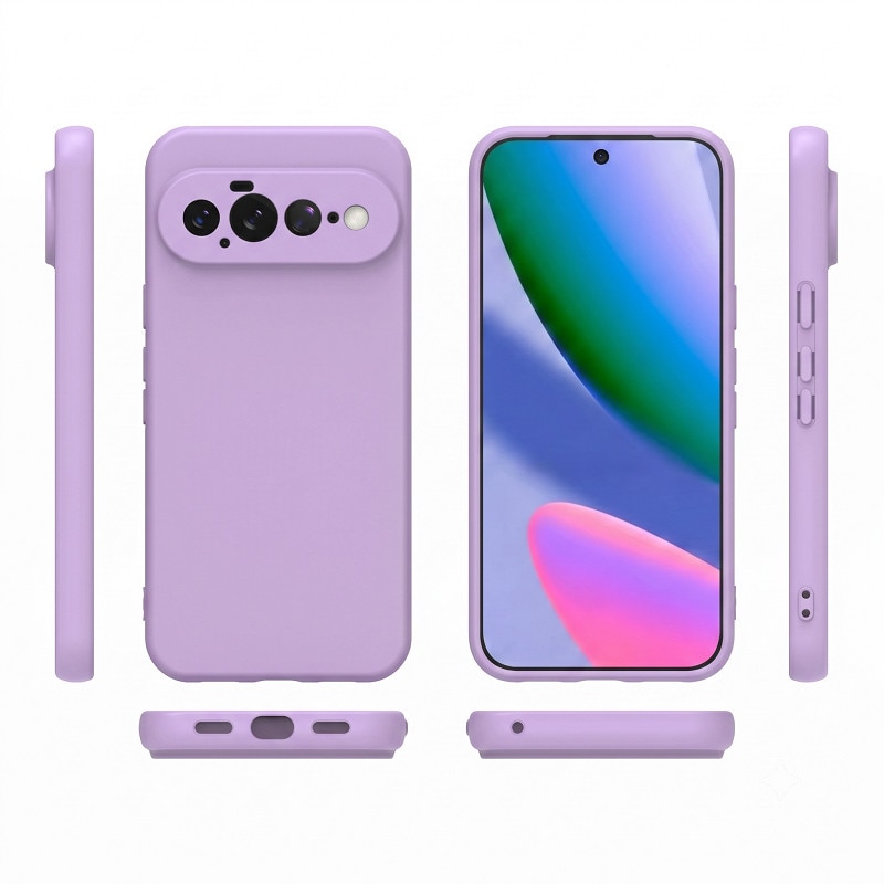 Husa pentru Google Pixel 11 PRO XL OEMG® Silicon case, protectie militara, interior din microfibra-Violet Deschis