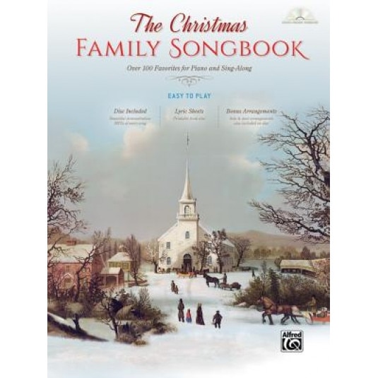 The Christmas Family Songbook: Over 100 Favorites for Piano and Sing-Along (Piano/Vocal/Guitar), Hardcover Book & DVD-ROM, Alfred Music