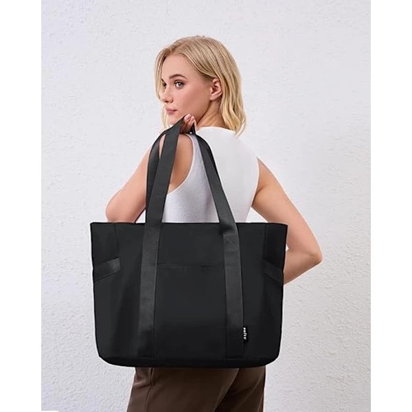 Geanta laptop nylon negru 16 inch usoara rezistenta la apa ajustabila