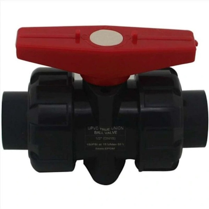 PVC golyóscsap 40mm dupla menetes csatlakozás
