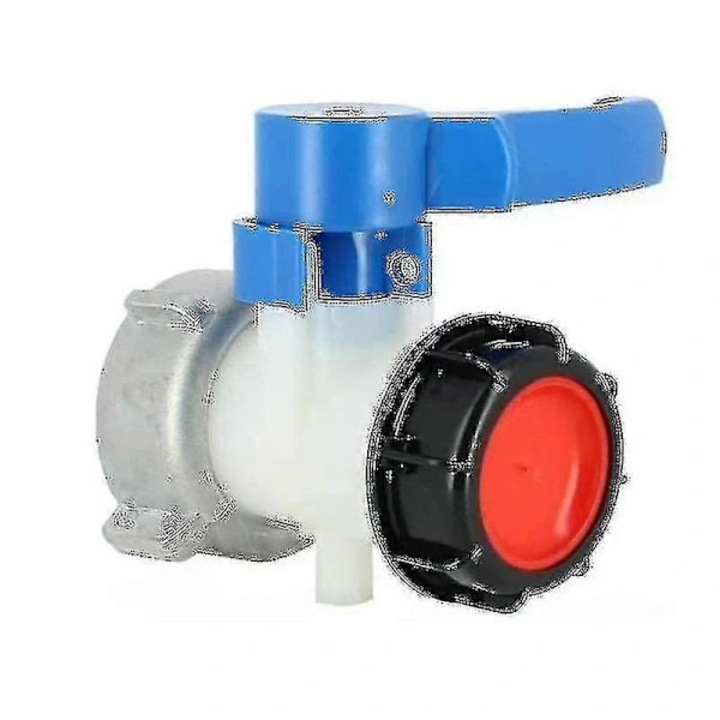 HDPE pillangócsap forgó alumínium anyával 132mm, S75x6, S60x6 menet