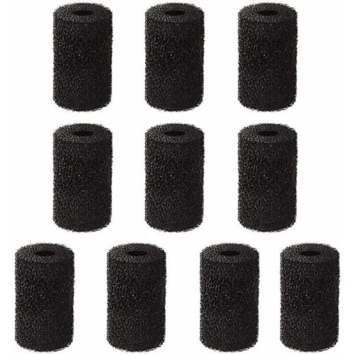 Set 10 accesorii curatare piscina, spuma, negru, 4.4x1.4x7.1cm