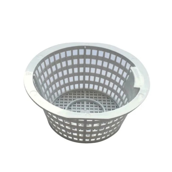 Универсална филтърна кошница за басейн, кошница от издръжлива пластмасова смола, опция със/без дръжка, за надземни басейни, Бял, 1 бр