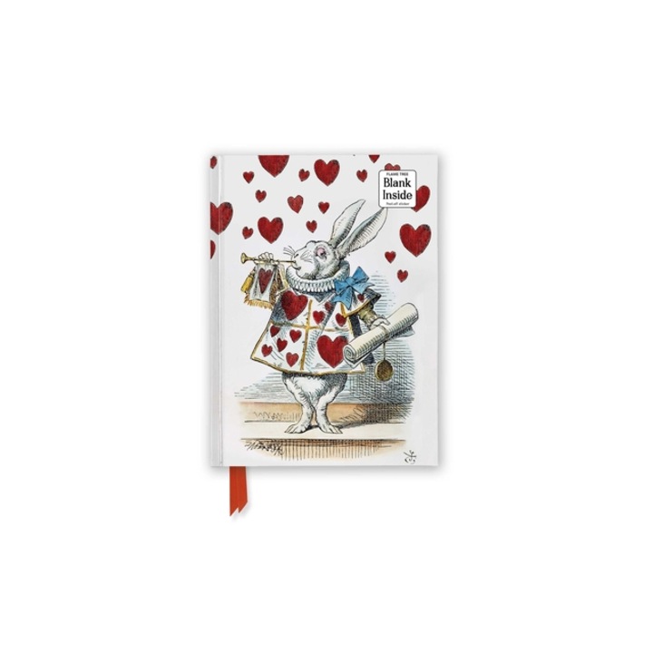 Alice's Adventures in Wonderland White Rabbit Foiled Blank Journal, Flame Tree Studio