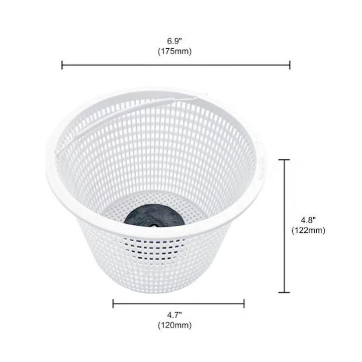 Cos filtru skimmer pentru piscina, 7 inch, plastic durabil, usor de instalat