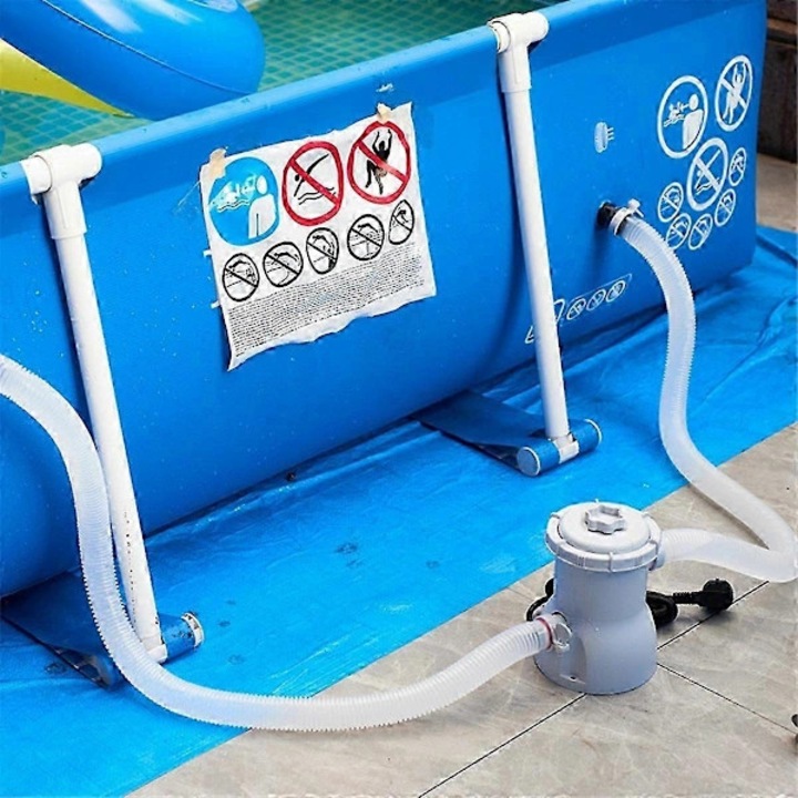 Pompa electrica pentru piscina, filtru, 60W, alb, 3.2cm, 10x10x10cm