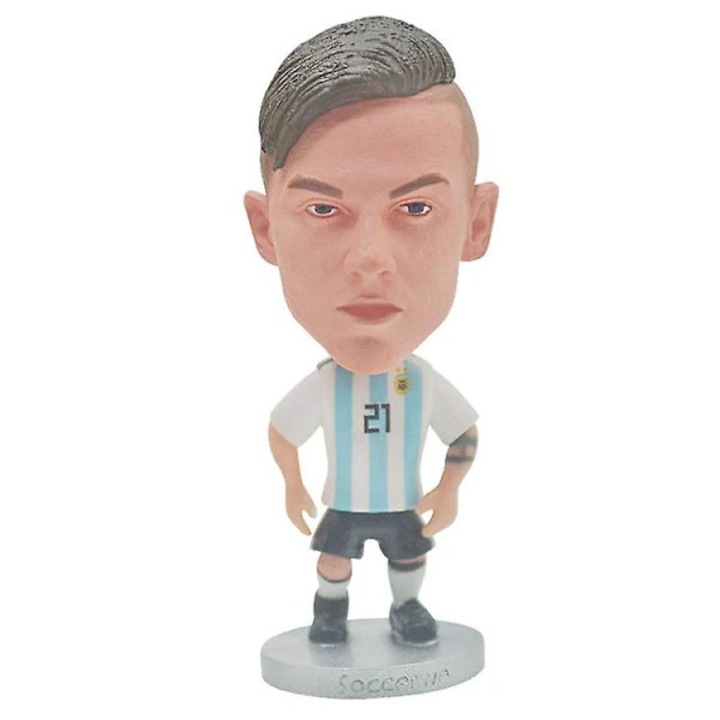 Papusa fotbalist Sane Europacup, alb, 30cm