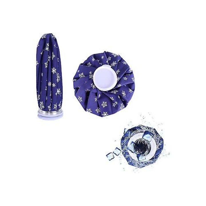 Set 2 pungi reutilizabile pentru comprese calde si reci, poliester, impermeabil, 20x15cm