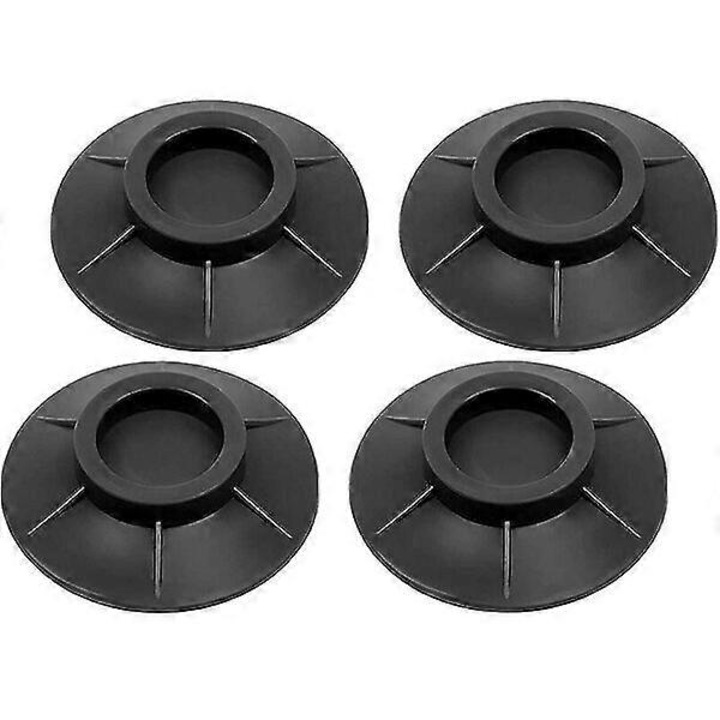Set 4 picioruse antiderapante amortizoare pentru masina de spalat, negru, 10x2cm