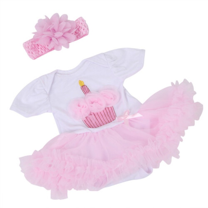 Elegáns szekrény 50-55 cm-es reborn babákhoz, divatos ruhák
