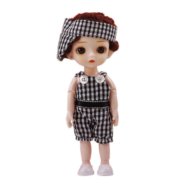 BJD baba, 13 ízület, 17cm, divatos ruha, DIY kiegészítők, rózsaszín