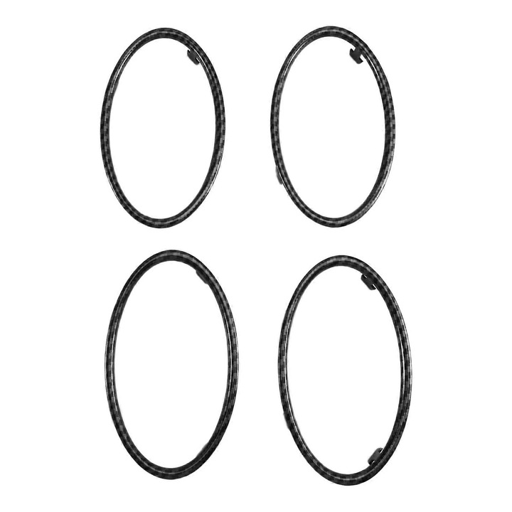 Set 4 inele ornamentale aerisire auto carbon Ford Focus MK2 2005-2013