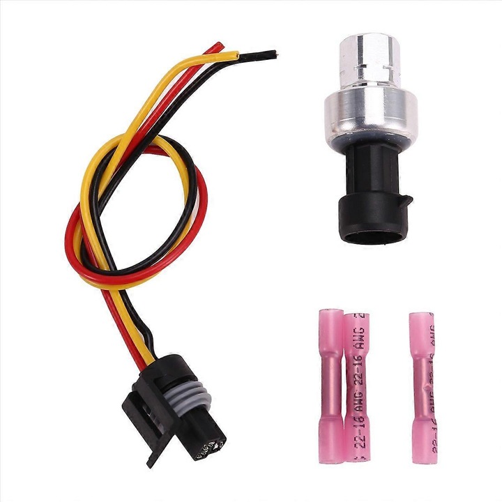 Senzor presiune aer conditionat fata, ABS metal, negru