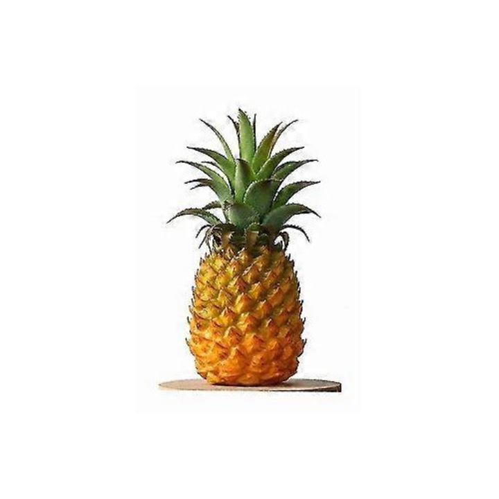 Ananas artificial galben-verde 26x12cm decorativ