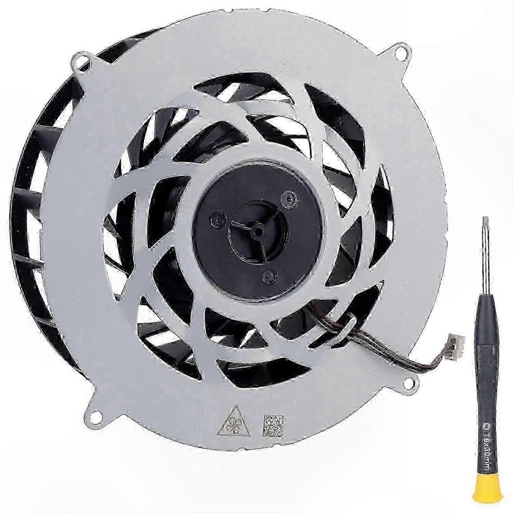 Вътрешен охлаждащ вентилатор с 19 перки, OEM, PS5 Slim, черен, 12V