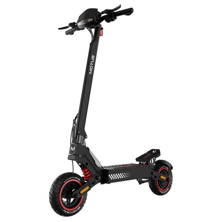 Motus Daytona 10 elektromos roller, 1000W, 60km hatótáv, első-hátsó felfüggesztés, 10 hüvelykes kerekek, alumínium, IP45