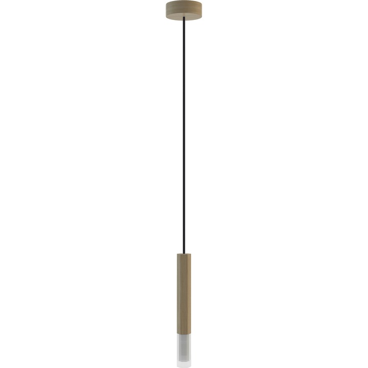 Пендел Hellux Hexa естествено дърво 10x28x150cm 1 крушка G9 хол