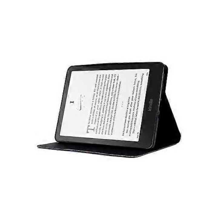 Калъф за таблет от PU кожа с модел жираф, регулируема стойка, черен Amazon Kindle Paperwhite 2024