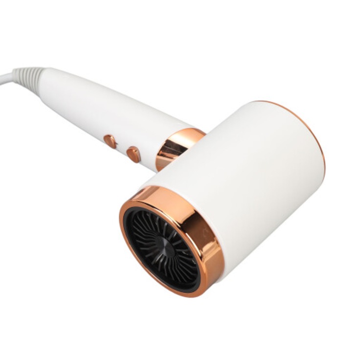 Hajszárító 1400W negatív ionos fehér 20000RPM kompakt