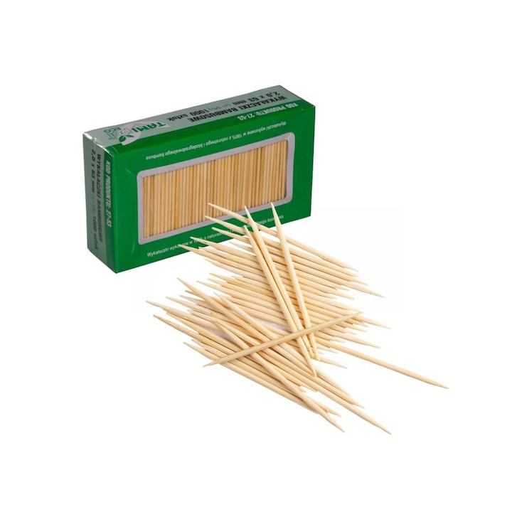 Scobitori bambus Biopack 2x63mm 1000db